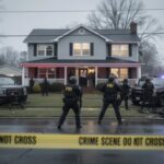 Pregnant Teen Murdered: Ignored Police Warnings? FBI agents at a crime scene outside a house with police vehicles and caution tape