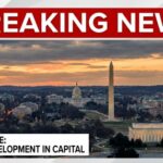 DOJ Targets Carroll: What’s She Hiding? Aerial view of Washington D.C. at sunset with notable monuments