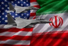 U.S. Hits 80+ Iranian Targets After Tanker Attacks Armed security team on a ship deck overlooking a large tanker at sea