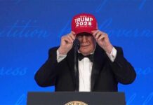 Trump’s Red Hat Stirs Third-Term Fury Full Trump speech at White House Correspondents' Dinner bashes journalists, political rivals