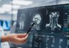 Hope Emerges Against Deadly Brain Cancer Healthcare professional analyzing MRI scans on a computer screen