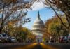 Spy Interns On Capitol Hill? United States Capitol dome framed by a tree-lined street